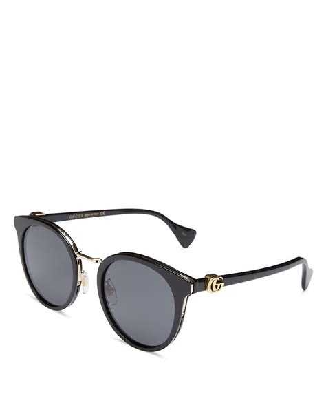 flip up sunglasses gucci|Gucci 55mm round sunglasses.